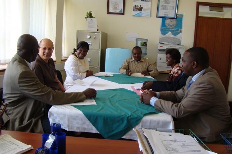   Dr. Pambanini pays courtesy call to the Dean, school of education, Prof. Genevieve Wanjala. The Dean is accompanied by other members of staff.